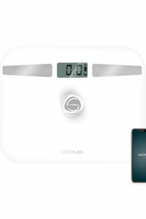 Digital Badrumsvåg Ceocotec Surface Precision Ecopower 10200 Smart Healthy LCD Bluetooth 180 KG Vit LCD